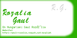 rozalia gaul business card